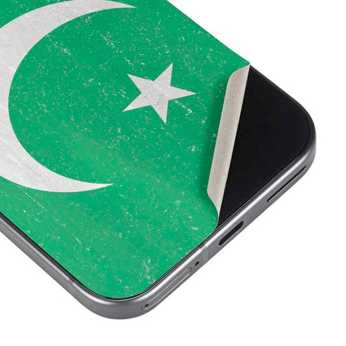 Pakistan Flag Distressed Google Pixel 9a Skin